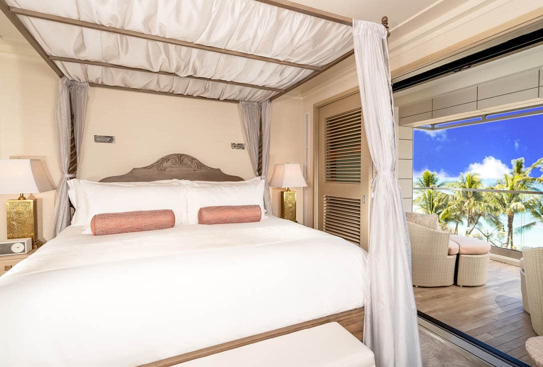 suite slider coral master bedroom